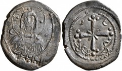 Anonymous Folles, time of Nicephorus III, circa 1078-1081. Follis (Bronze, 28 mm, 8.44 g, 12 h), Class I, Constantinopolis. Bust of Christ facing, nim...