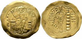 Alexius I Comnenus, 1081-1118. Hyperpyron (Gold, 31 mm, 4.30 g, 6 h), Constantinopolis, post-reform coinage, 1092-1118. +ΚЄ ROHΘЄI Christ, nimbate, se...
