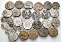 A lot containing 29 silver coins. All: Roman Provincial. Fine to very fine. LOT SOLD AS IS, NO RETURNS. 29 coins in lot.