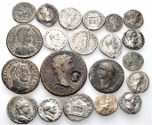 A lot containing 15 silver and 6 bronze coins. Includes: Roman Republican and Roman Imperial. Fine to very fine. LOT SOLD AS IS, NO RETURNS. 21 coins ...