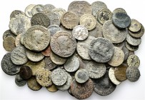 A lot containing 7 silver and 77 bronze coins. Includes: Roman Republican and Roman Imperial. Fine to about very fine. LOT SOLD AS IS, NO RETURNS. 84 ...