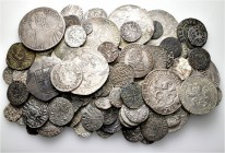 A lot containing 110 silver and 10 bronze coins. All: Late Byzantine, Crusaders, Medieval and Islamic. Fine to good very fine. LOT SOLD AS IS, NO RETU...