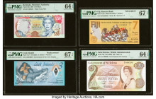 Bermuda, Cook Islands, Fiji & St. Helena Group Lot of 4 Examples. Serial Number 621 Bermuda Monetary Authority 50 Dollars 7.5.2007 Pick 54b PMG Choice...