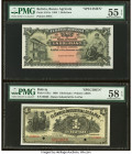 Bolivia Banco de la Nacion Boliviana 100 Bolivianos ND (1911) Pick 101s Specimen PMG About Uncirculated 55 EPQ. Bolivia Banco Industrial de La Paz 1 B...