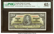 Canada Bank of Canada $20 2.1.1937 BC-25b PMG Gem Uncirculated 65 EPQ. HID09801242017 © 2022 Heritage Auctions | All Rights Reserved
