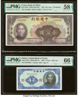China Group Lot of 4 Graded Examples. China Bank of China 100 Yuan 1940 Pick 88b S/M#C294-244a PMG Choice About Unc 58 EPQ; China Central Bank of Chin...