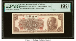 China Central Bank of China 1,000,000 Yuan 1949 Pick 426 S/M#C302-75 PMG Gem Uncirculated 66 EPQ. HID09801242017 © 2022 Heritage Auctions | All Rights...