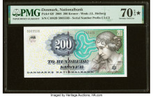 Denmark National Bank 200 Kroner 2008 Pick 62f PMG Seventy Gem Unc Gem 70 EPQ S. HID09801242017 © 2022 Heritage Auctions | All Rights Reserved
