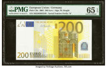 European Union Central Bank, Germany 200 Euro 2002 Pick 19x PMG Gem Uncirculated 65 EPQ. HID09801242017 © 2022 Heritage Auctions | All Rights Reserved...
