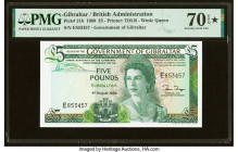 Gibraltar Government of Gibraltar 5 Pounds 4.8.1988 Pick 21b PMG Seventy Gem Unc 70 EPQ S. HID09801242017 © 2022 Heritage Auctions | All Rights Reserv...
