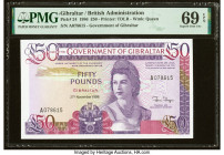 Gibraltar Government of Gibraltar 50 Pounds 27.11.1986 Pick 24 PMG Superb Gem Unc 69 EPQ. HID09801242017 © 2022 Heritage Auctions | All Rights Reserve...