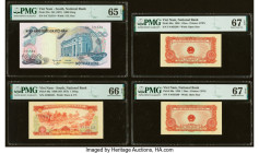 Vietnam National Bank of Viet Nam 1 Hao 1958 Pick 68a Two Consecutive Examples PMG Superb Gem Unc 67 EPQ (2); South Vietnam National Bank of Viet Nam ...