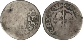 1 Real. 1611. ZARAGOZA. 2,65 grs. Año perfectamente visible. Pátina oscura irregular. ESCASA. AC-575. BC.