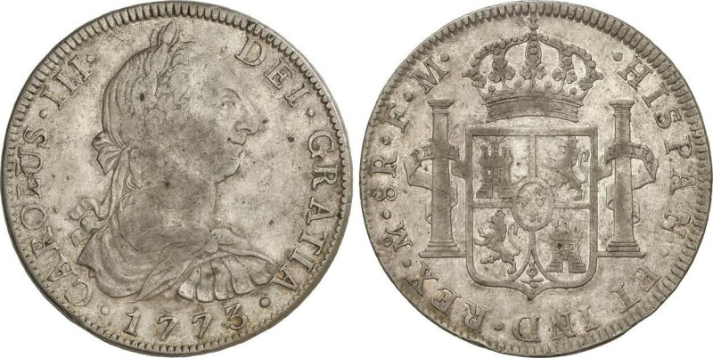 8 Reales. 1773. MÉXICO. F.M. 26,79 grs. AC-1107. MBC.