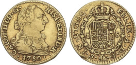 1 Escudo. 1780. SEVILLA. C.F. 3,3 grs. AC-1499. MBC-.
