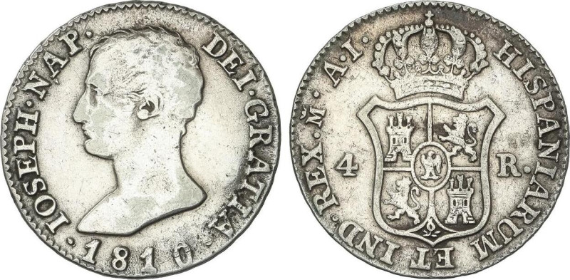4 Reales. 1810. MADRID. A.I. 5,8 grs. Módulo 2 Reales. AC-14. MBC.