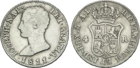 4 Reales. 1811. MADRID. A.I. 5,79 grs. Módulo 2 Reales. AC-15. MBC.