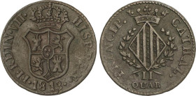 2 Cuartos. 1813. CATALUNYA (MALLORCA). 4,79 grs. Pátina. AC-7. MBC.