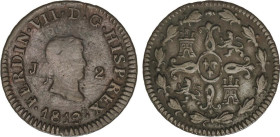 2 Maravedis. 1819. JUBIA. 2,63 grs. AC-133. MBC.