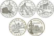 Lote 11 monedas 10 Francs (7), 100 Francs-15 Euro (4). 1996 a 1997. AR. En estuches originales con certificados. A EXAMINAR. KM-1161, 1162, 1163, 1164...