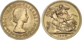Sovereign. 1966. ELIZABETH II. 7,97 grs. AU (917). Brillo original. Fr-417; KM-908. SC-.