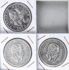 Lote 3 monedas 5 Lire. 1873, 1874 y 1875. VITTORIO EMANUELE II. MILAN. B.N. AR. A EXAMINAR. KM-8.3. MBC- a MBC.