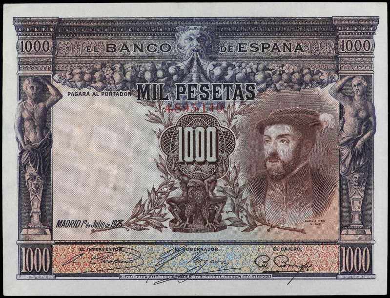 1.000 Pesetas. 1 Julio 1925. Carlos I. Ed-351. EBC-.