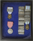 Lote 3 condecoraciones Medalla conmemorativa de la segunda guerra mundial (2) y Corps expeditionnaire français d´ italie 1943-1944. (1939-1945). FRANC...