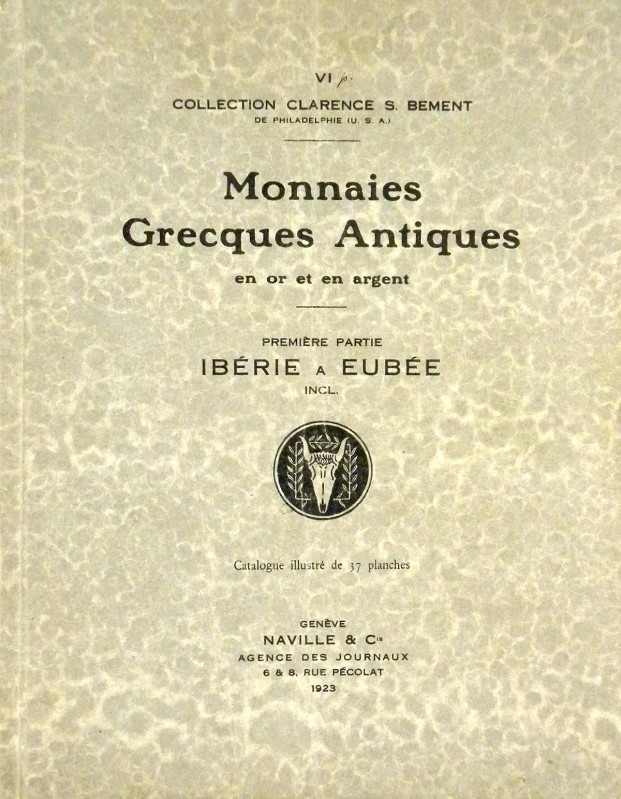 [Ars Classica VI] Naville et Cie. VI. CATALOGUE DE MONNAIES GRECQUES ANTIQUES EN...