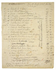 Narcisse Dupré's Inventory of American Items from the Estate of His Father, Augustin Dupré