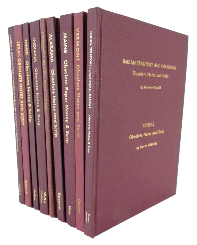 Society of Paper Money Collectors. BOOKS ON OBSOLETE PAPER MONEY AND SCRIP. Nine...