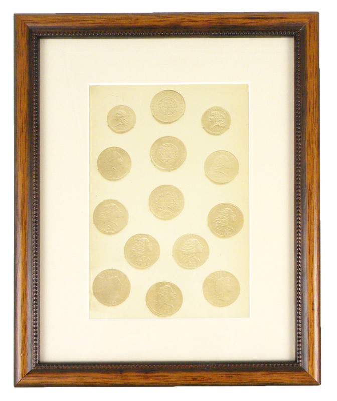 Strobridge, William Harvey. FRAMED PHOTOGRAPHIC PLATE DEPICTING EARLY U.S. COPPE...