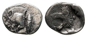 Hemiobol AR
Mysia, Kyzikos, c. 525-475 BC
9 mm, 0,40 g