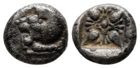Diobol AR
Ionia, Miletos, c. 525-475 BC
9 mm, 0,97 g