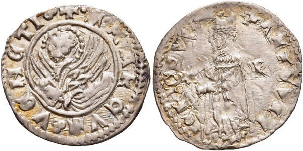 Soldino AR
Antonio Venier Doge LXII (1382-1400), Venice, Standing Doge facing l...