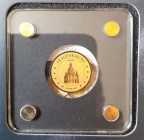 1/500 Oz Gold (999/100), Dresdner Frauenkirche,3000 Francs (Chad)