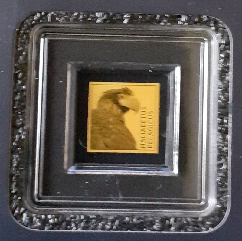 1/500 OZ, Gold 999/1000, 3000 Francs CFA, Tchad, Eagle, Haliaeetus Pelagicus