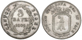 3 Batzen AR
Basel, 1809