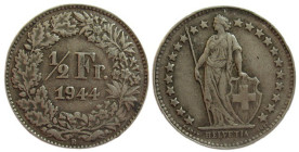 1/2 Frank AR
Switzerland, 1944