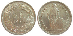 1/2 Frank AR
Switzerland, 1967