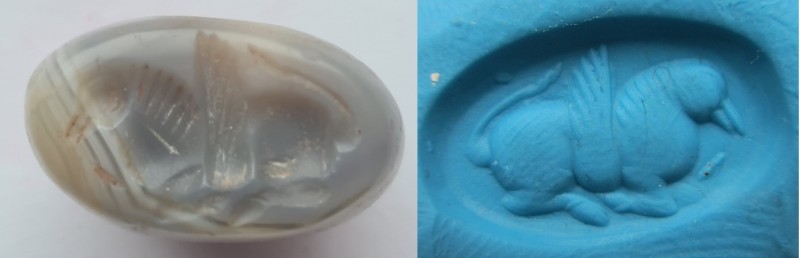 Sasanian Seal. Agate