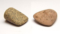 Two neolithic stone axes, North Africa