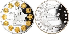 Medal

10 Years Euro, Bronze, Silver Plated

40 mm, 31 g