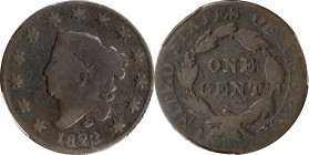 1823/2 Matron Head Cent. Good-4 (PCGS).
PCGS# 1630. NGC ID: 225B.

Estimate: $125