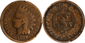 1877 Indian Cent. Good Details--Damage (PCGS).
PCGS# 2127. NGC ID: 2284.

Estimate: $350
