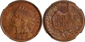 1890 Indian Cent. MS-64 BN (NGC).
PCGS# 2175. NGC ID: 228J.

Estimate: $120