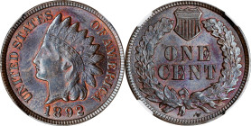 1892 Indian Cent. MS-65 BN (NGC).
PCGS# 2181. NGC ID: 228L.

Estimate: $200