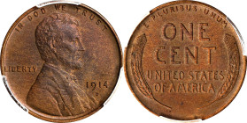 1914-D Lincoln Cent. Unc Details--Spot Removed (PCGS).
PCGS# 2471. NGC ID: 22BH.

Estimate: $1050
