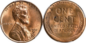 1931-D Lincoln Cent. MS-64 RD (PCGS).
PCGS# 2617. NGC ID: 22D3.

Estimate: $370