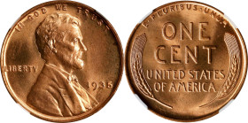 1935 Lincoln Cent. MS-67 RD (NGC).
PCGS# 2641. NGC ID: 22DB.

Estimate: $180